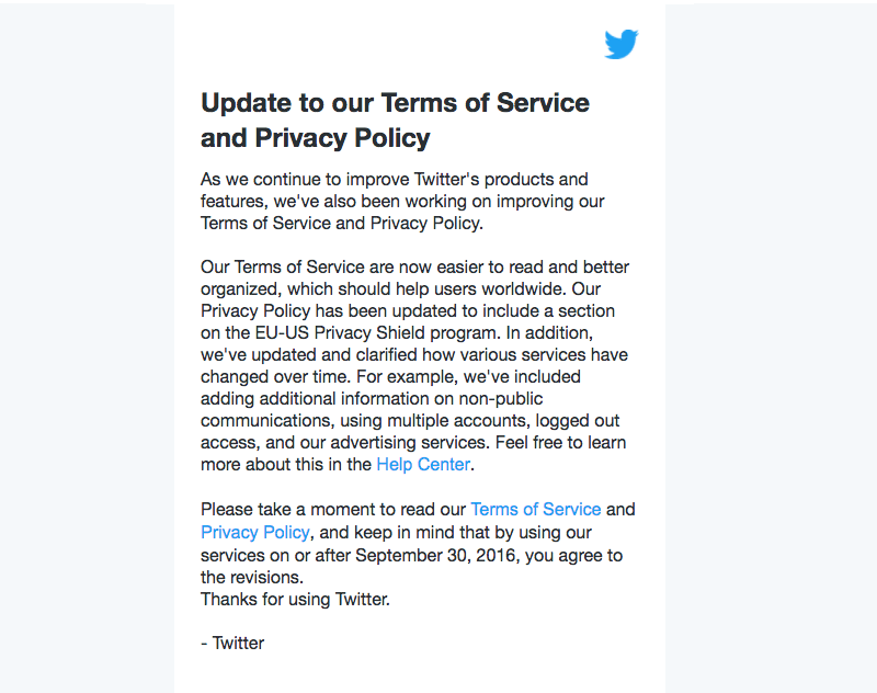 twitter GDPR compliance