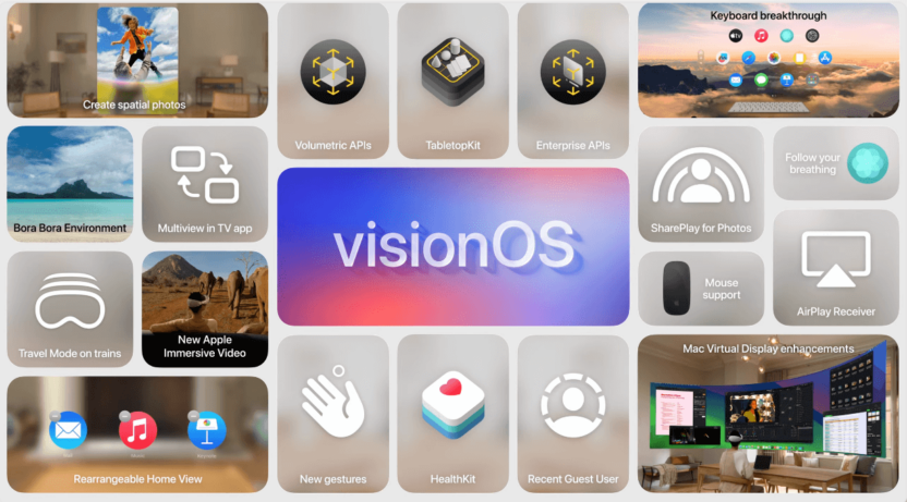 This is an image of the Apple Vision Pro updates for Marketers