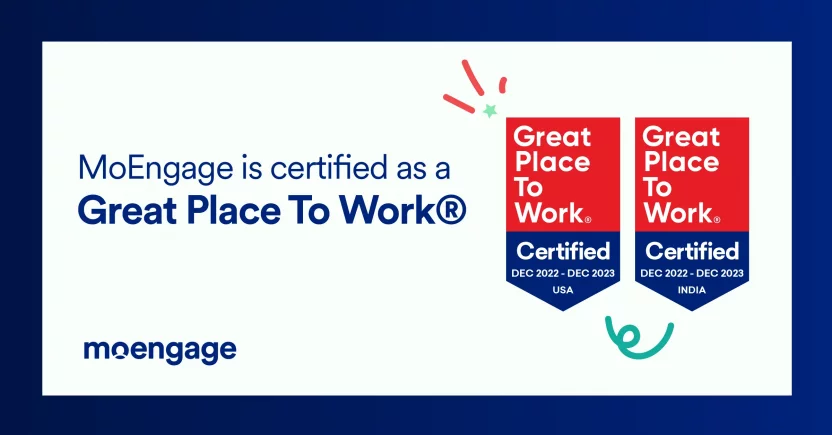 MoEngage Is Now Great Place to Work – Certified™